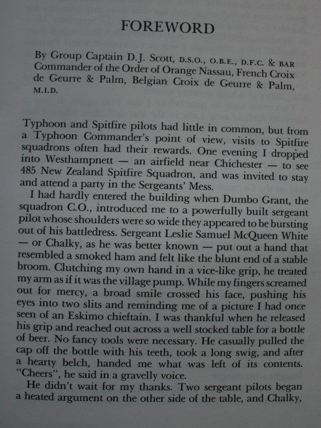 Pilot on the Run, The Epic Escape From Occupied France of Flight Sergeant L.S.M. "Chalky" White, RNZAF. (Spitfire pilot) By Errol Brathwaite.
