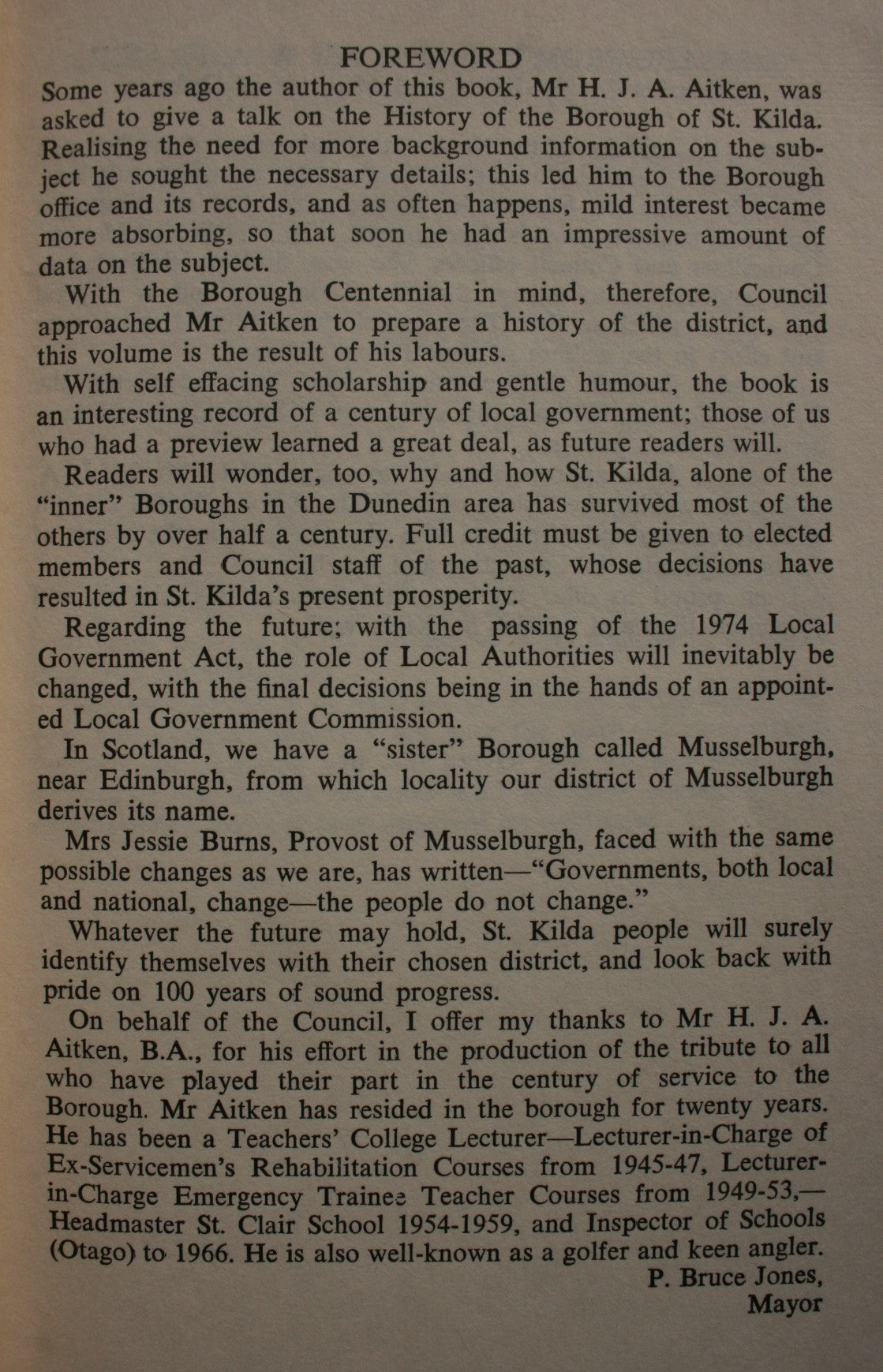 St. Kilda; The First Hundred Years; A Short History of the Borough of St. Kilda 1875-1975 by H.J.A. Aitken.