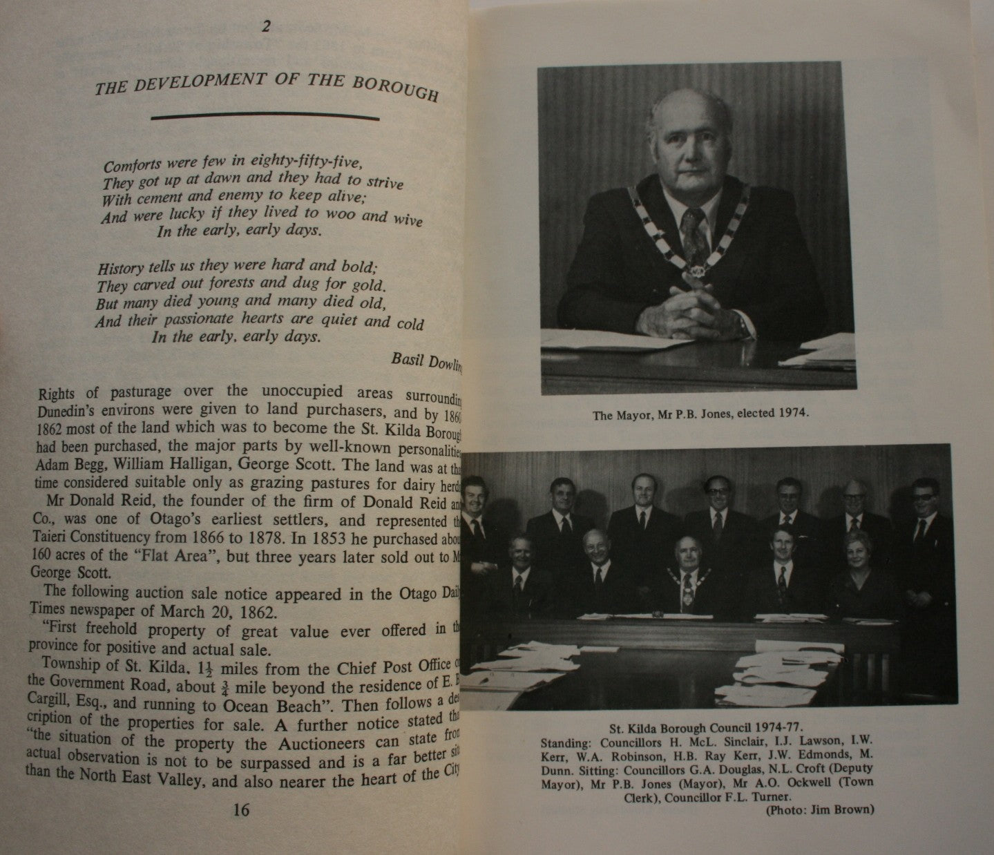 St. Kilda; The First Hundred Years; A Short History of the Borough of St. Kilda 1875-1975 by H.J.A. Aitken.