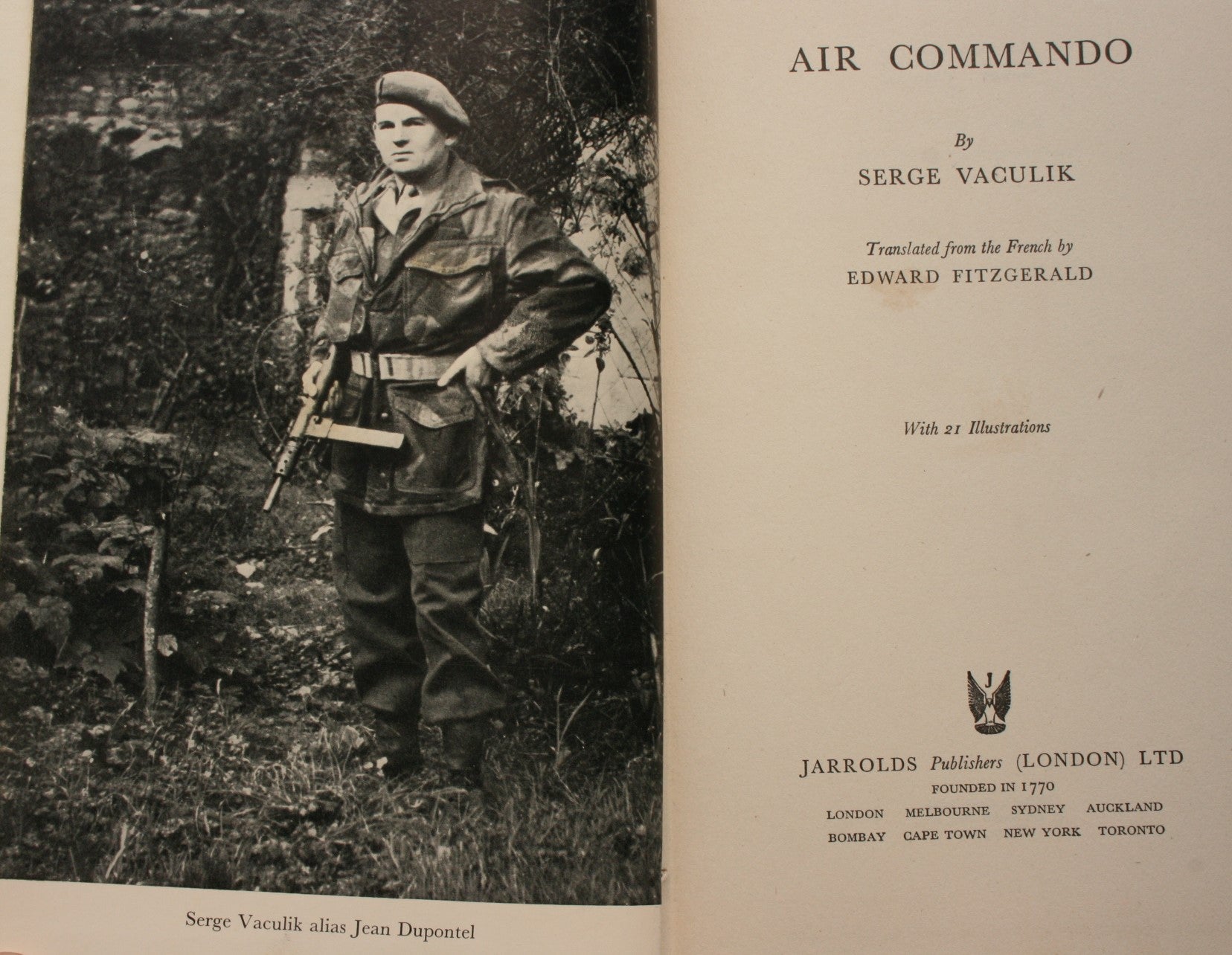 Air Commando. By Serge Vaculik. Hardback (1954)