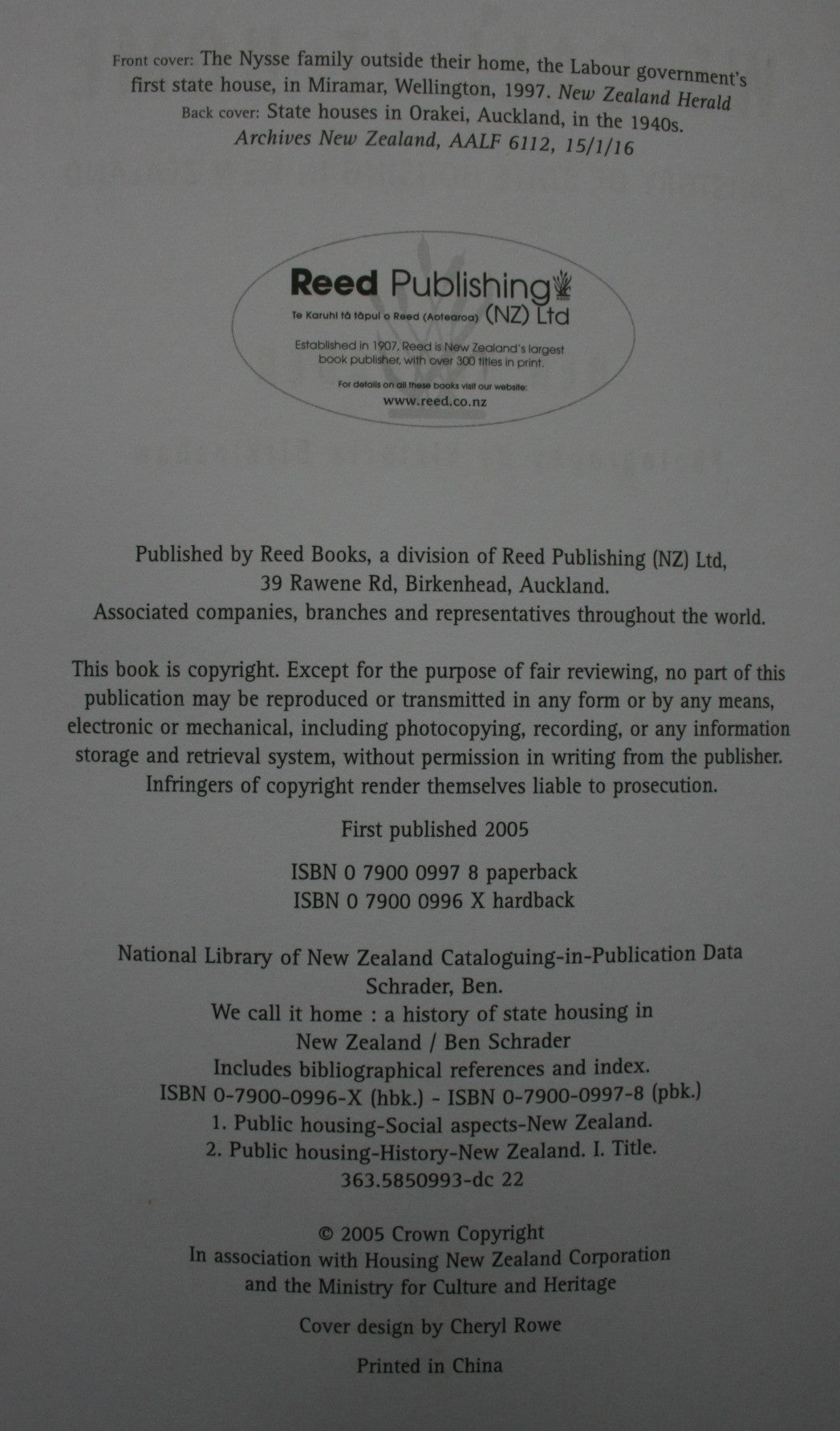 We Call it Home A History of State Housing in New Zealand By Ben Schrader.RARE.