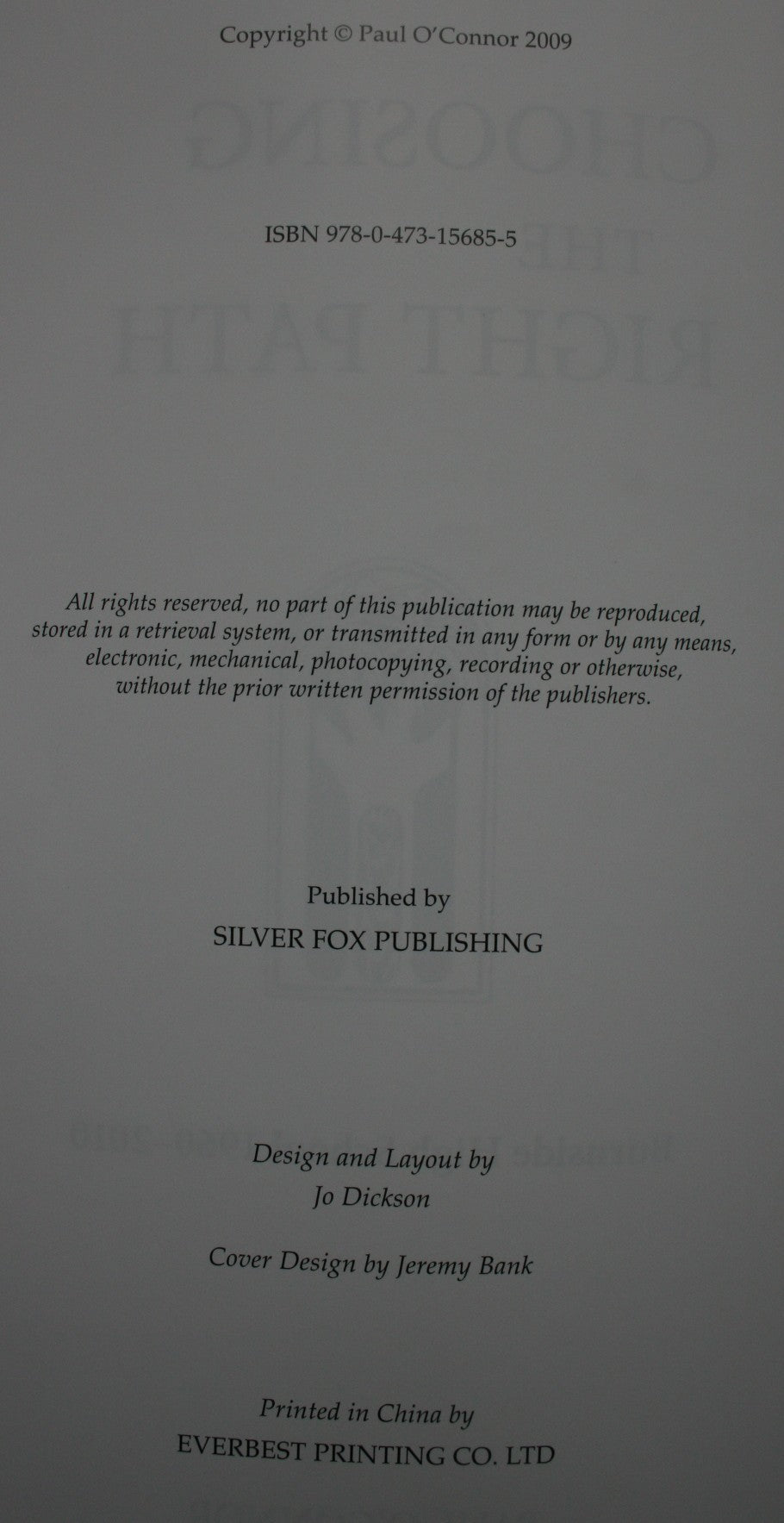 Choosing the Right Path : Burnside High School 1960-2010 by Paul O'Connor.