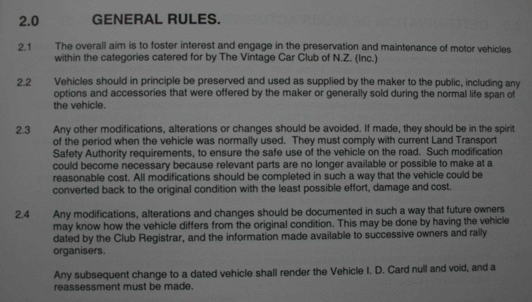 The Repair & Restoration Technical Manual 2001. Vintage Car Club of New Zealand.