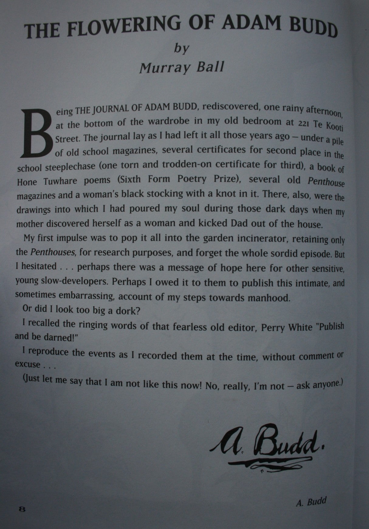 The Ballad of Footrot Flats. The Flowering of Adam Budd. 2 books By Murray Ball