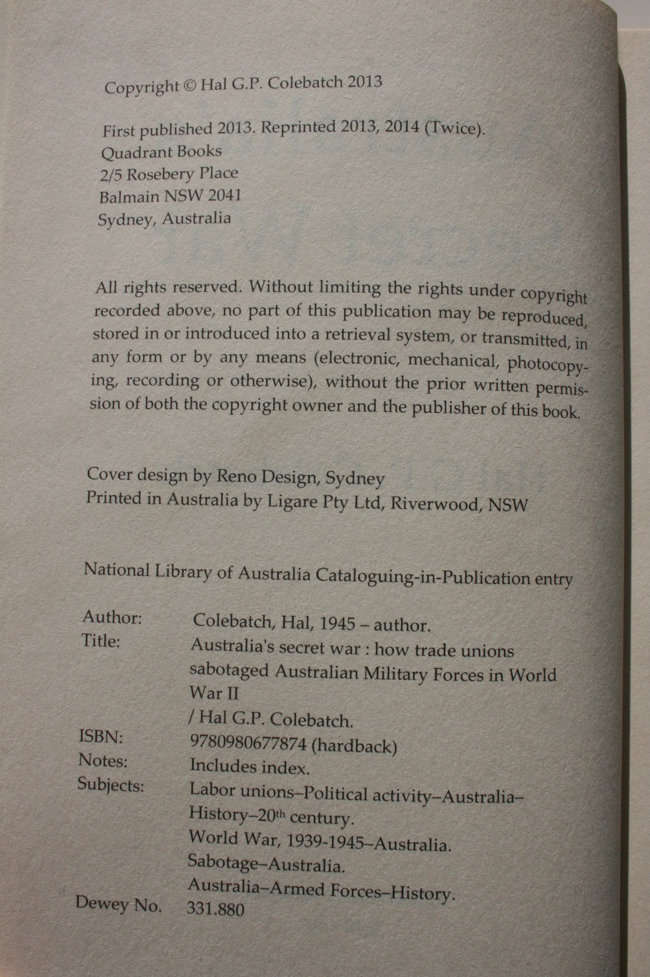 Australia's secret war, how trade unions sabotaged Australian military ...