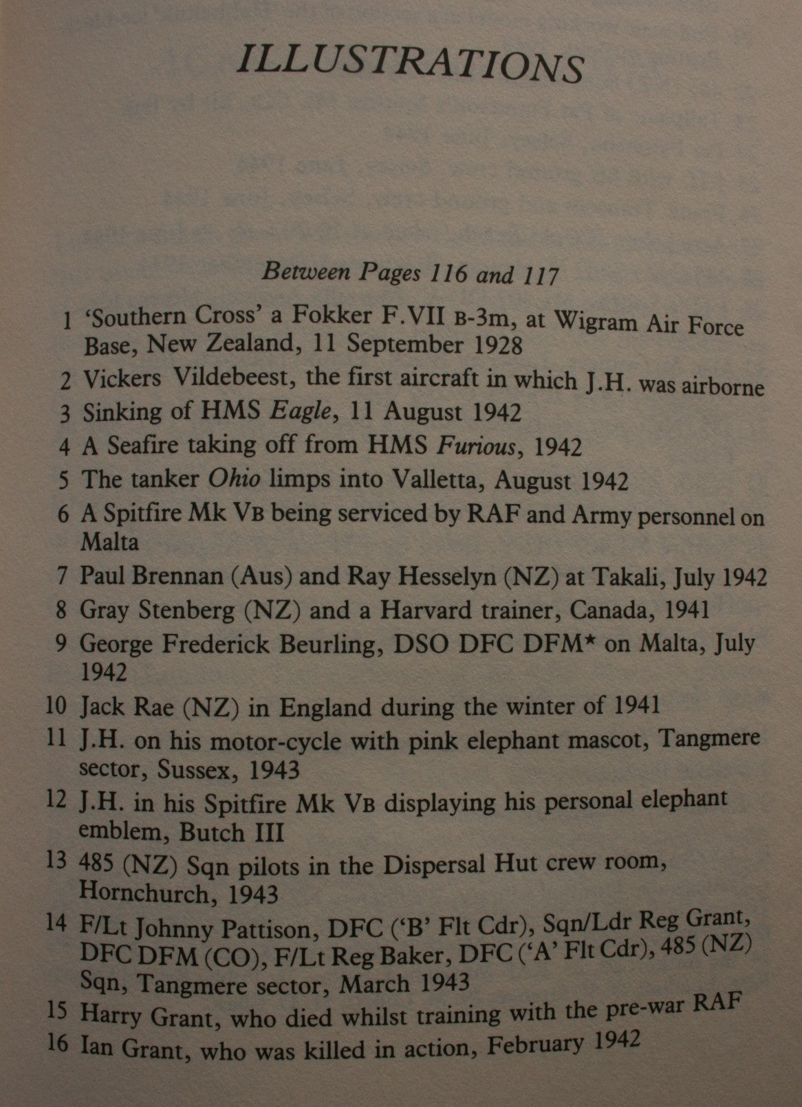 Spitfire Strikes: A New Zealand Fighter Pilot's Story BY Johnnie Houlton. FIRST EDITION.