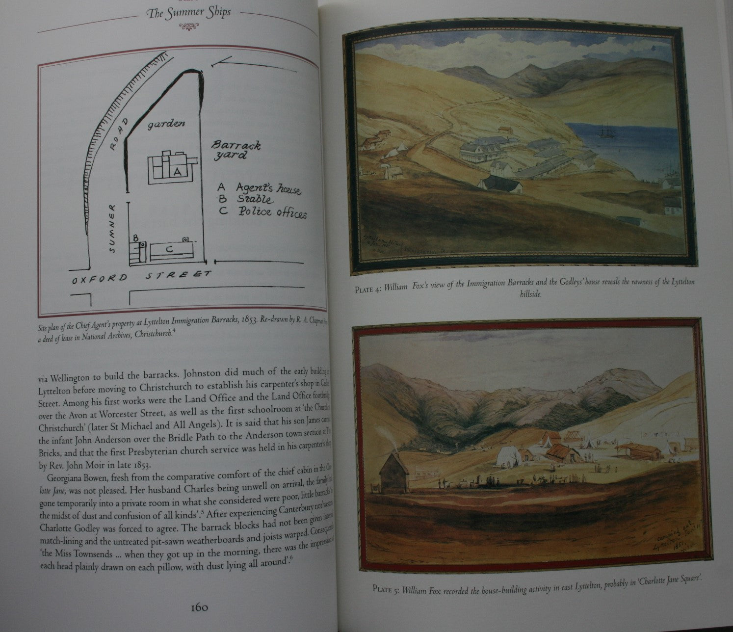 The Summer Ships. Being an Account of the First Six Ships Sent out From England by the Canterbury Association in 1850-1851 SIGNED BY AUTHOR Colin Amodeo. Postcard of two of Canterbury's first four ships enclosed.