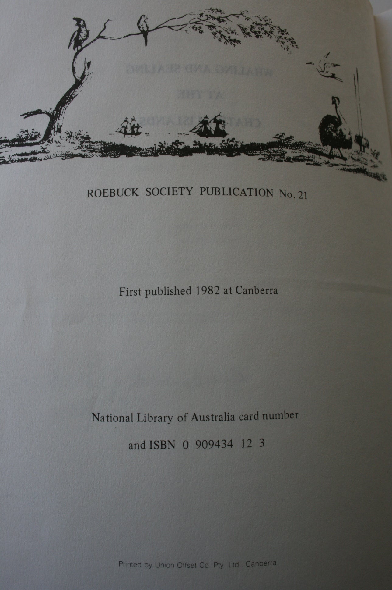 Whaling and Sealing at the Chatham Islands. FIRST EDITION