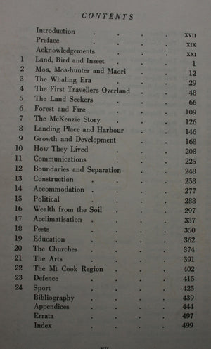 South Canterbury, A Record of Settlement by O. A. Gillespie.