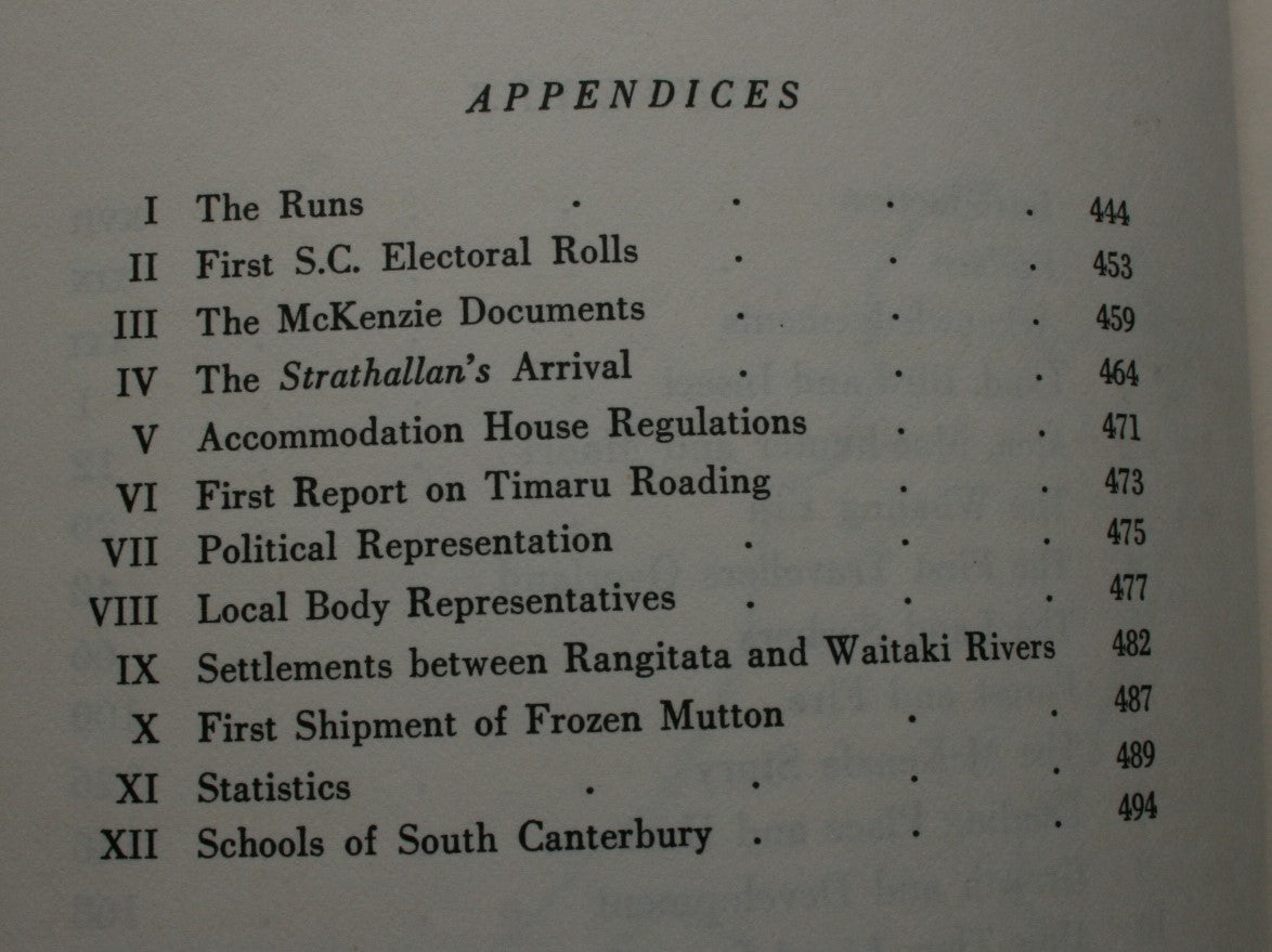 South Canterbury, A Record of Settlement by O. A. Gillespie.