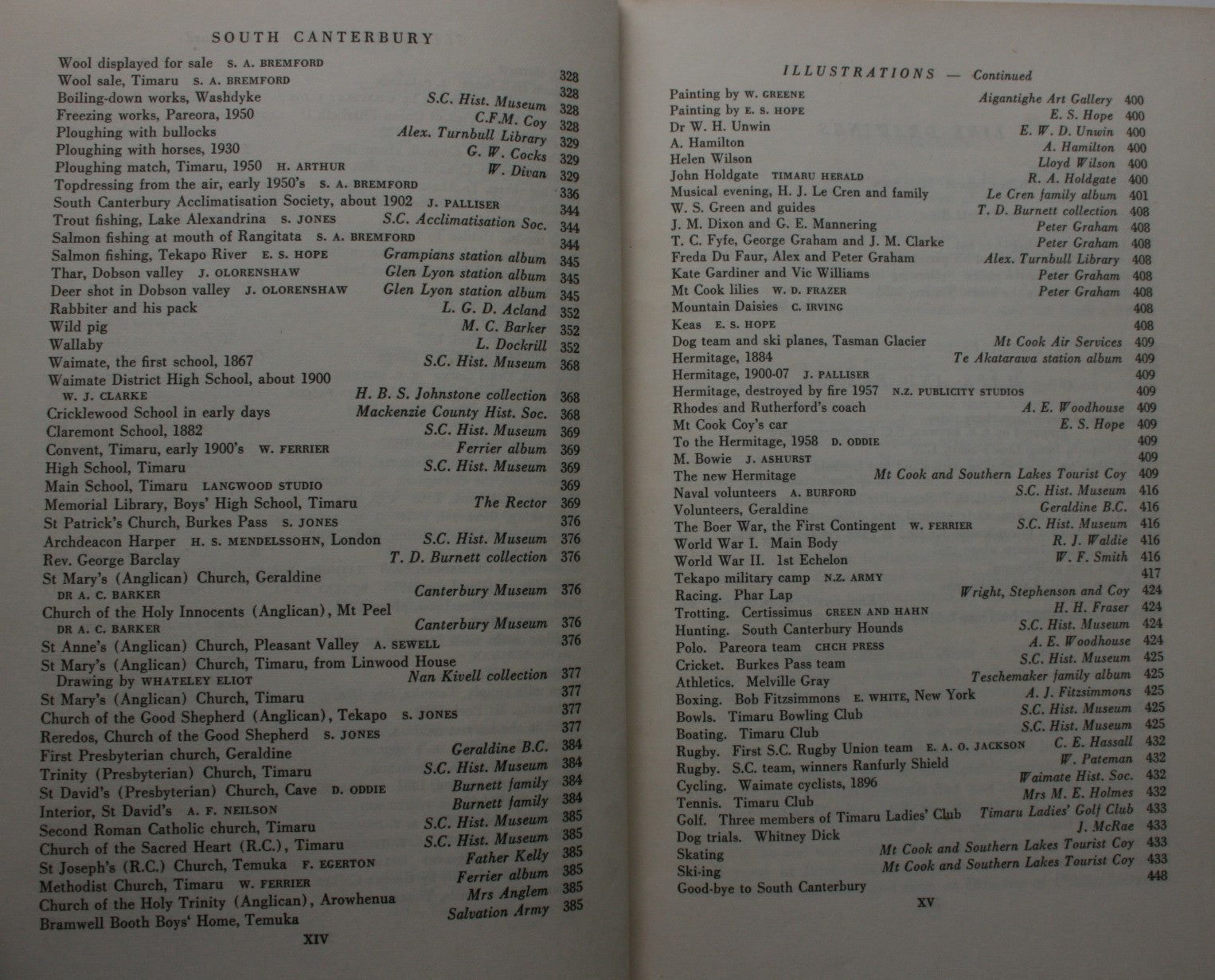 South Canterbury, A Record of Settlement by O. A. Gillespie.