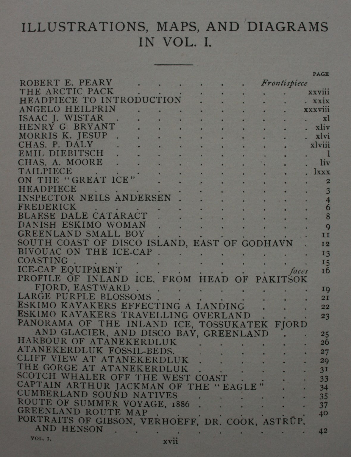 Northward over the 'Great Ice': A Narrative of Life and Work along the Shores and upon the Interior Ice-Cap of Northern Greenland in the Years 1886 and 1891-1897 Vol I. by R E. Peary.