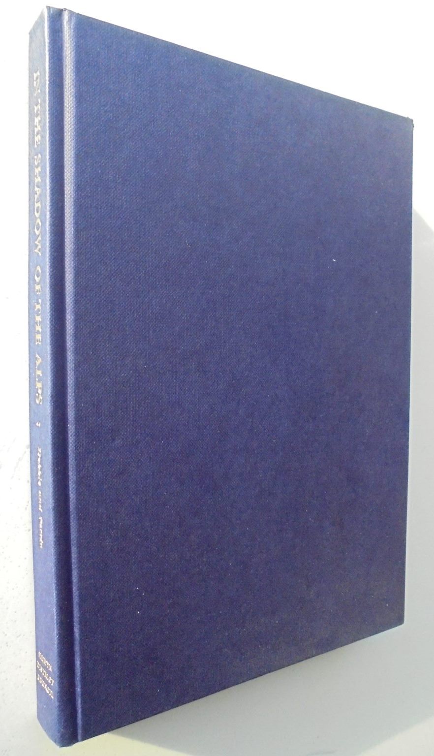 In The Shadow of the Alps. A Hisory of Malvern County 1853-1989