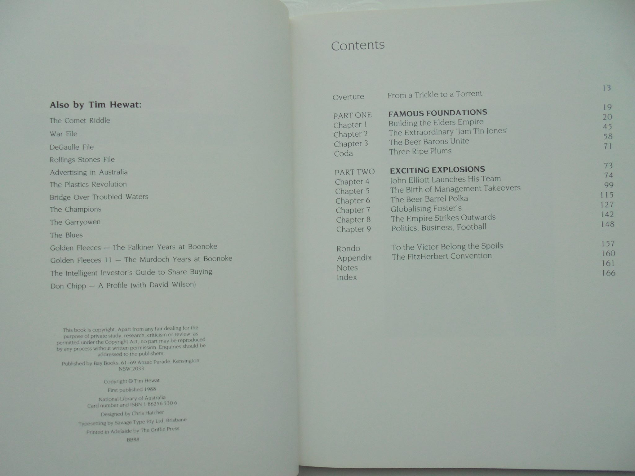 The Elders Explosion: One hundred and fifty years of progress from Elder to Elliott BY Tim Hewat