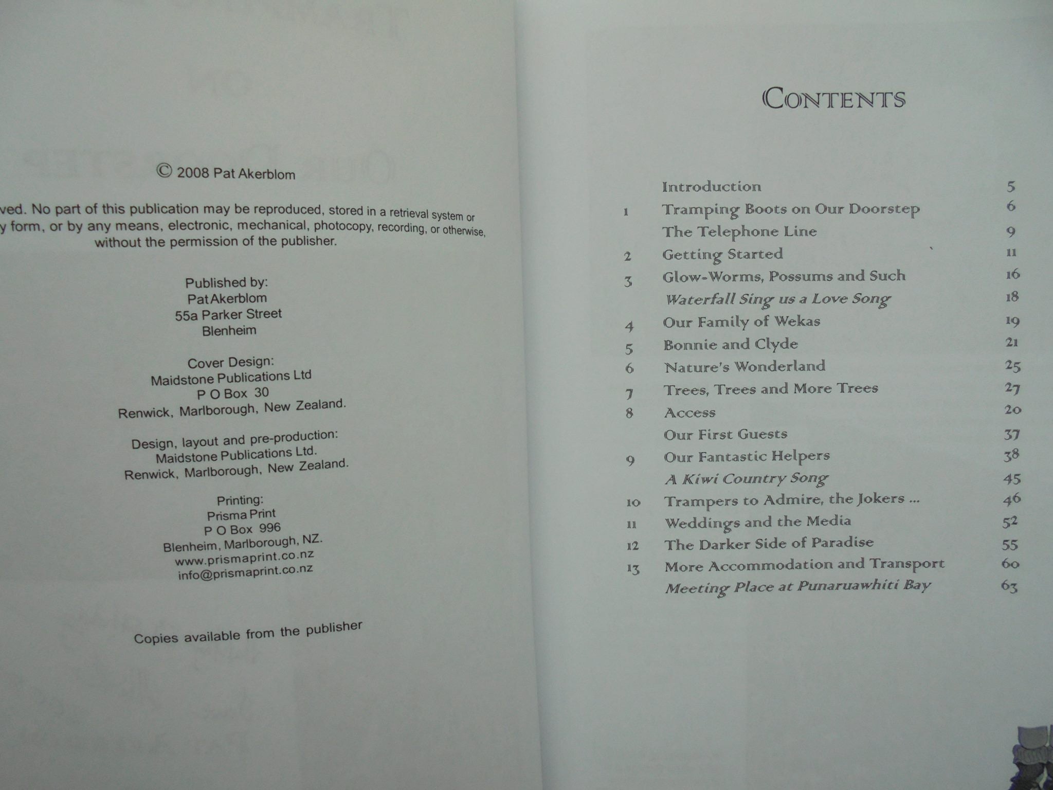 Tramping Boots On Our Doorstep. By Pat Akerblom