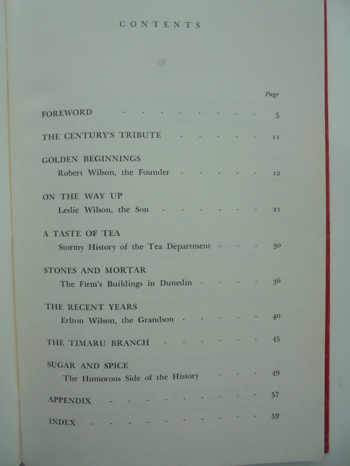 Wilsonia 1862 - 1962: The Story of Robert Wilson and the Merchant Firm of R.Wilson & Co. Ltd