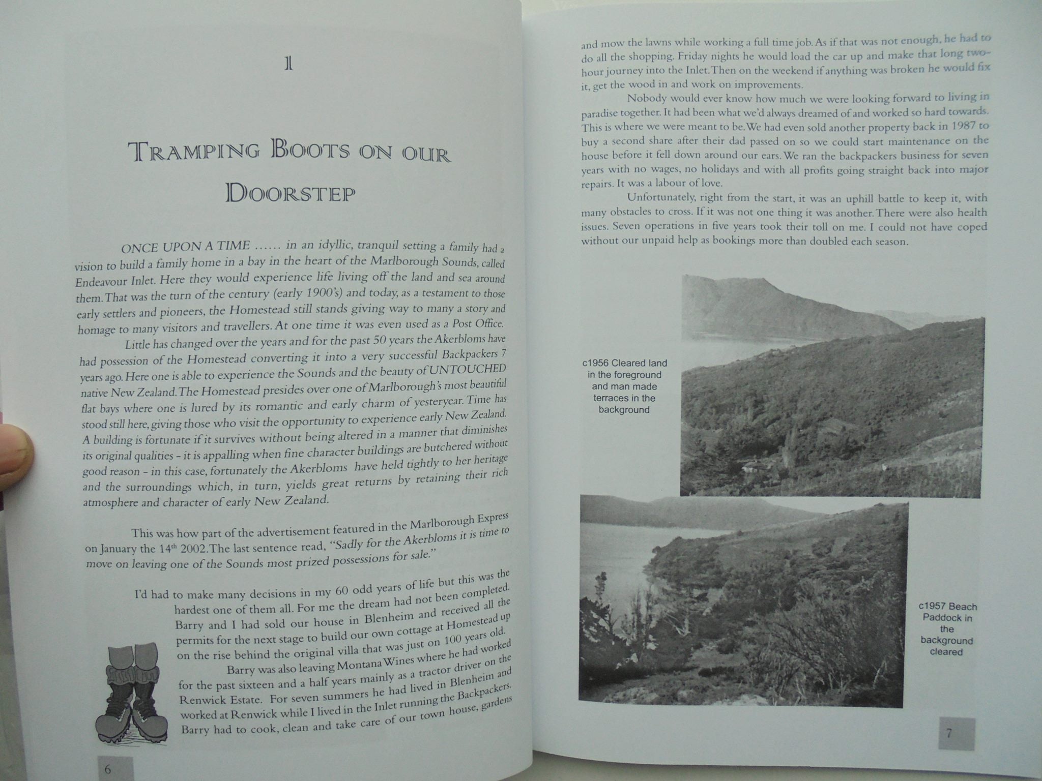 Tramping Boots On Our Doorstep. By Pat Akerblom
