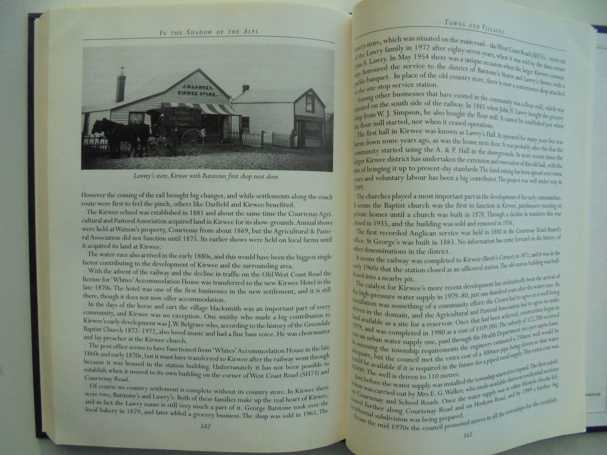 In The Shadow of the Alps. A Hisory of Malvern County 1853-1989