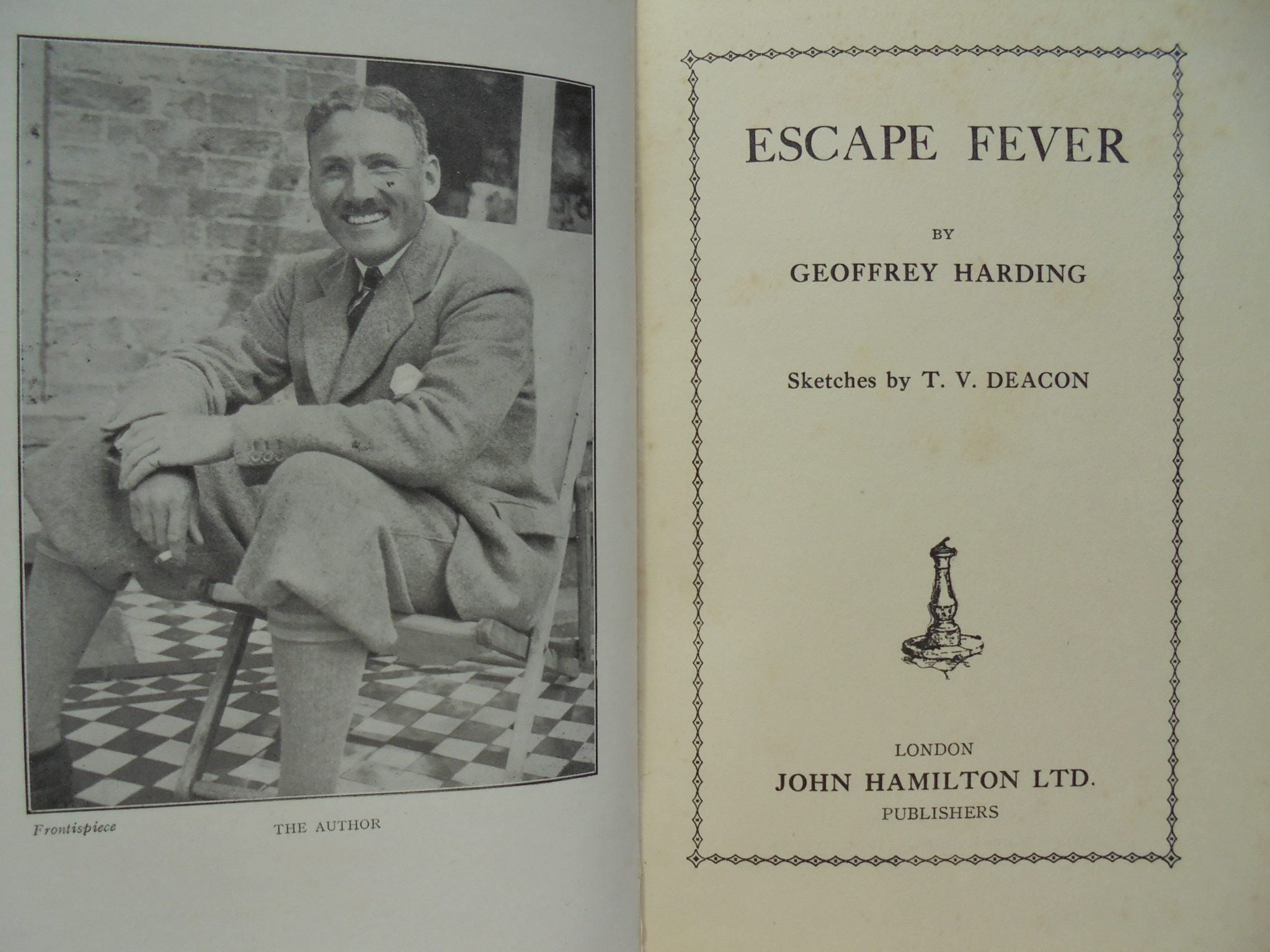 Escape Fever.. WWI. 25 Squadron Royal Flying Corps. First Edition, 1932.