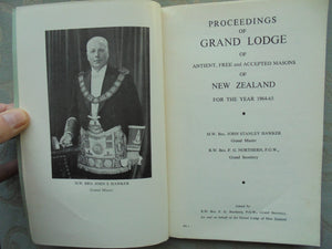 Proceedings Of The Grand Lodge Of New Zealand 1943 - 1965