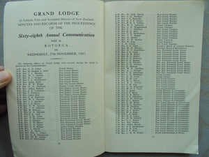 Proceedings Of The Grand Lodge Of New Zealand 1943 - 1965