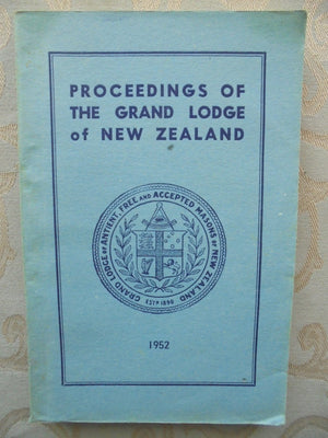 Proceedings Of The Grand Lodge Of New Zealand 1943 - 1965