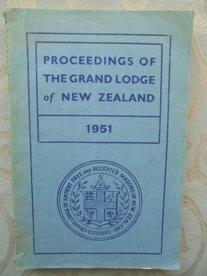 Proceedings Of The Grand Lodge Of New Zealand 1943 - 1965