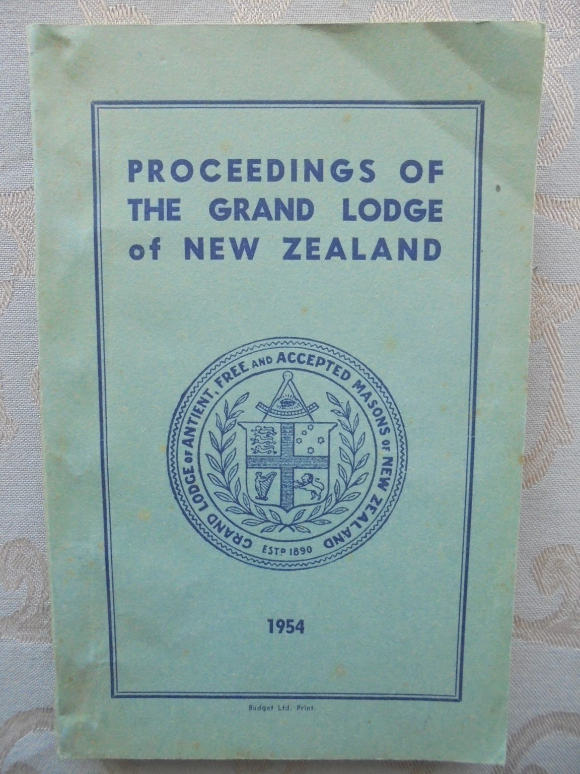 Proceedings Of The Grand Lodge Of New Zealand 1943 - 1965