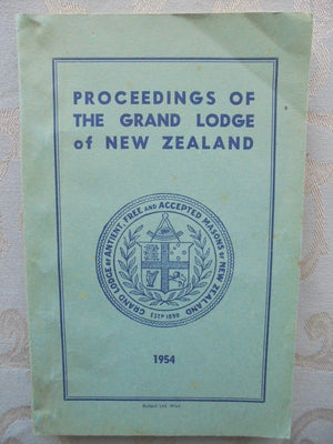 Proceedings Of The Grand Lodge Of New Zealand 1943 - 1965