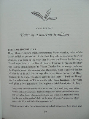Hongi Hika: Warrior Chief - by Dorothy Urlich Cloher. [Signed First Edition]