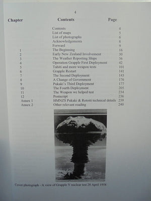 SIGNED. We Were There: Operation Grapple.NZ's Involvement in nuclear testing.