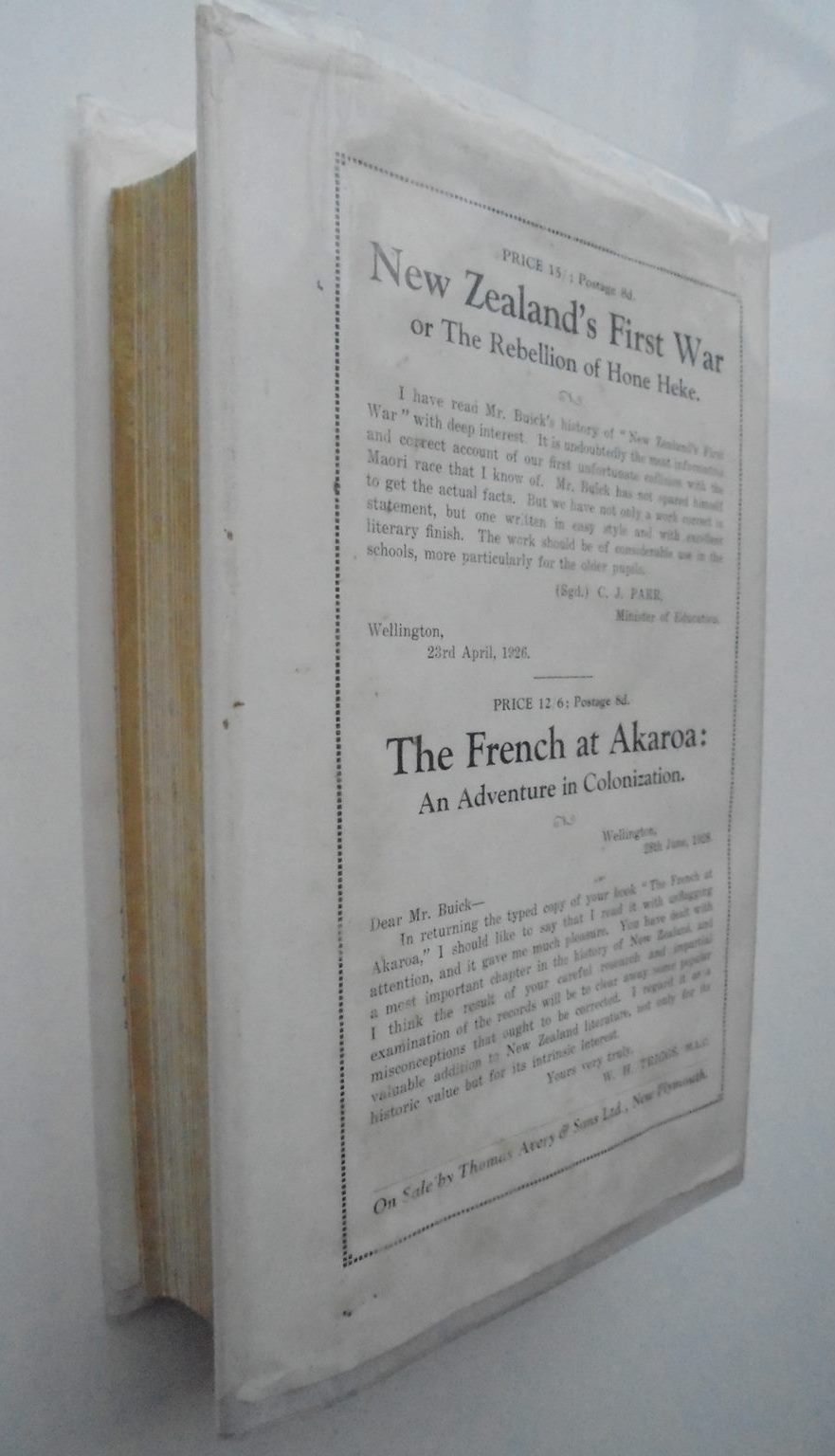 The Mystery of the Moa - by T. Lindsay Buick. [First Edition]