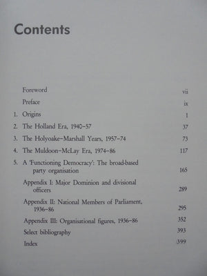 The First 50 Years A History of the New Zealand National Party By Barry Gustafson