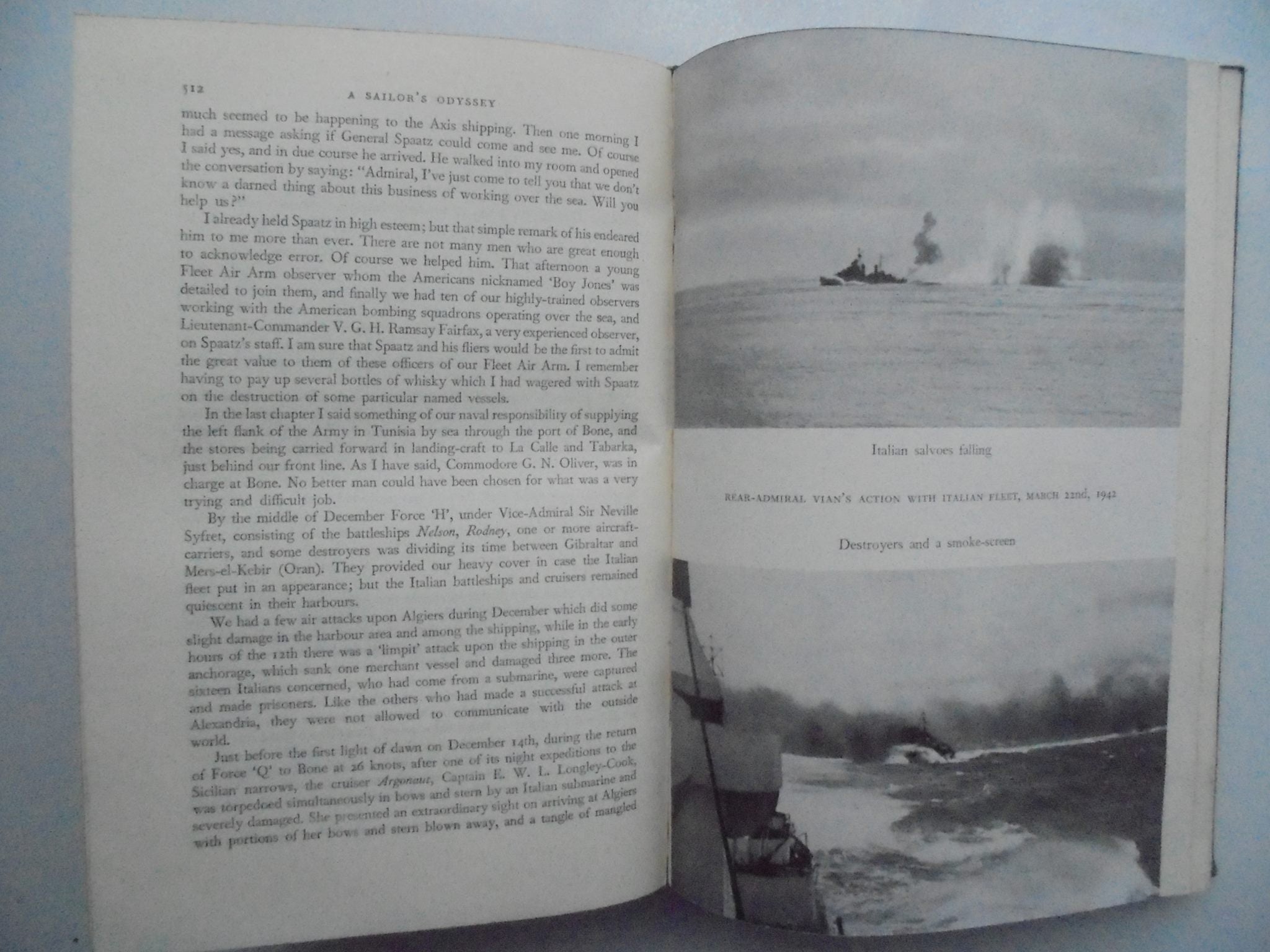 A Sailor's Odyssey. Admiral of the Fleet Viscount Cunningham. First Edition