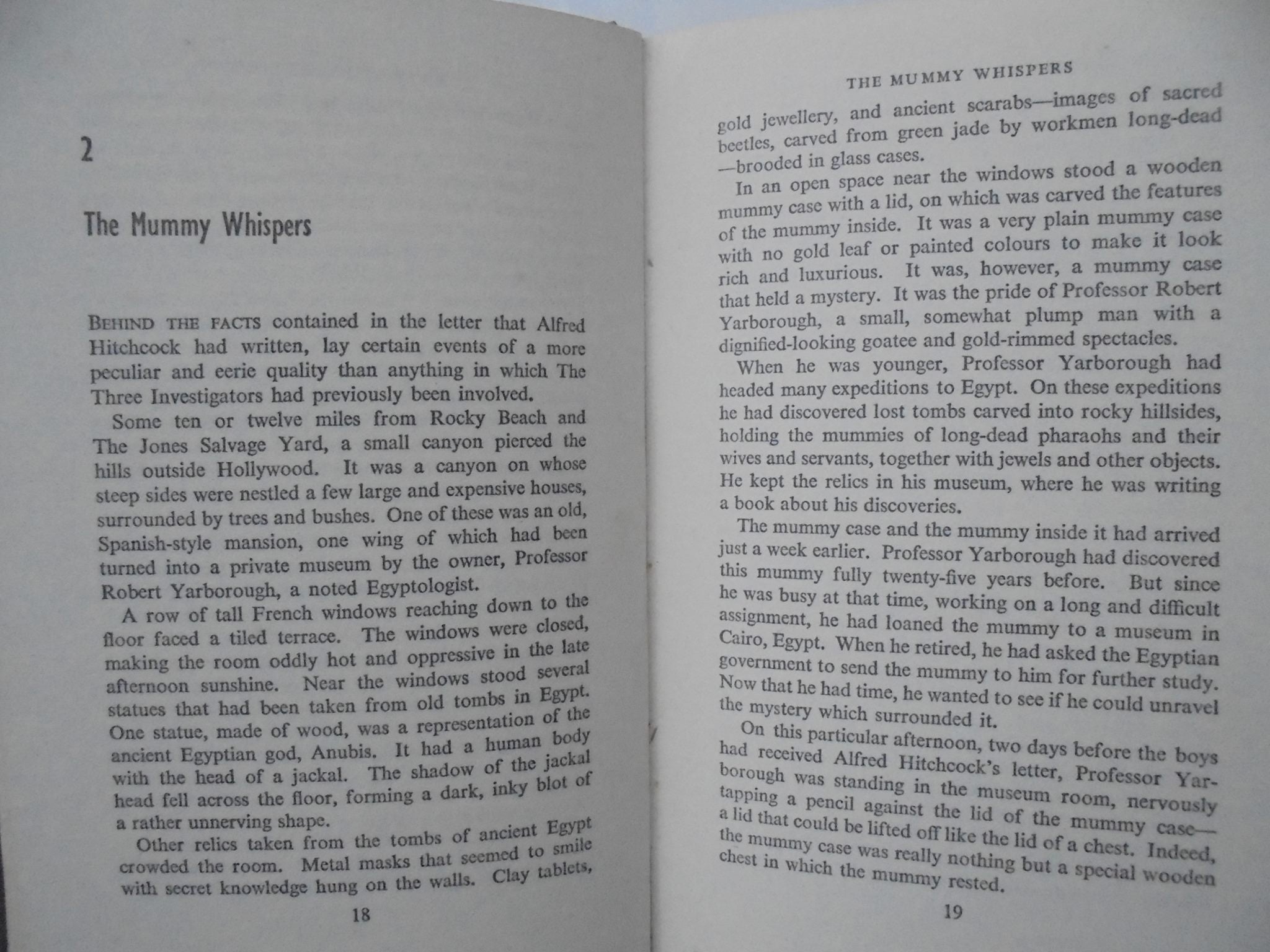 The Mystery of the Whispering Mummy - by Robert Arthur. [First Edition]