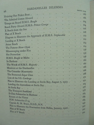 Dardanelles Dilemma: The story of the naval operations. by E Keble Chatterton