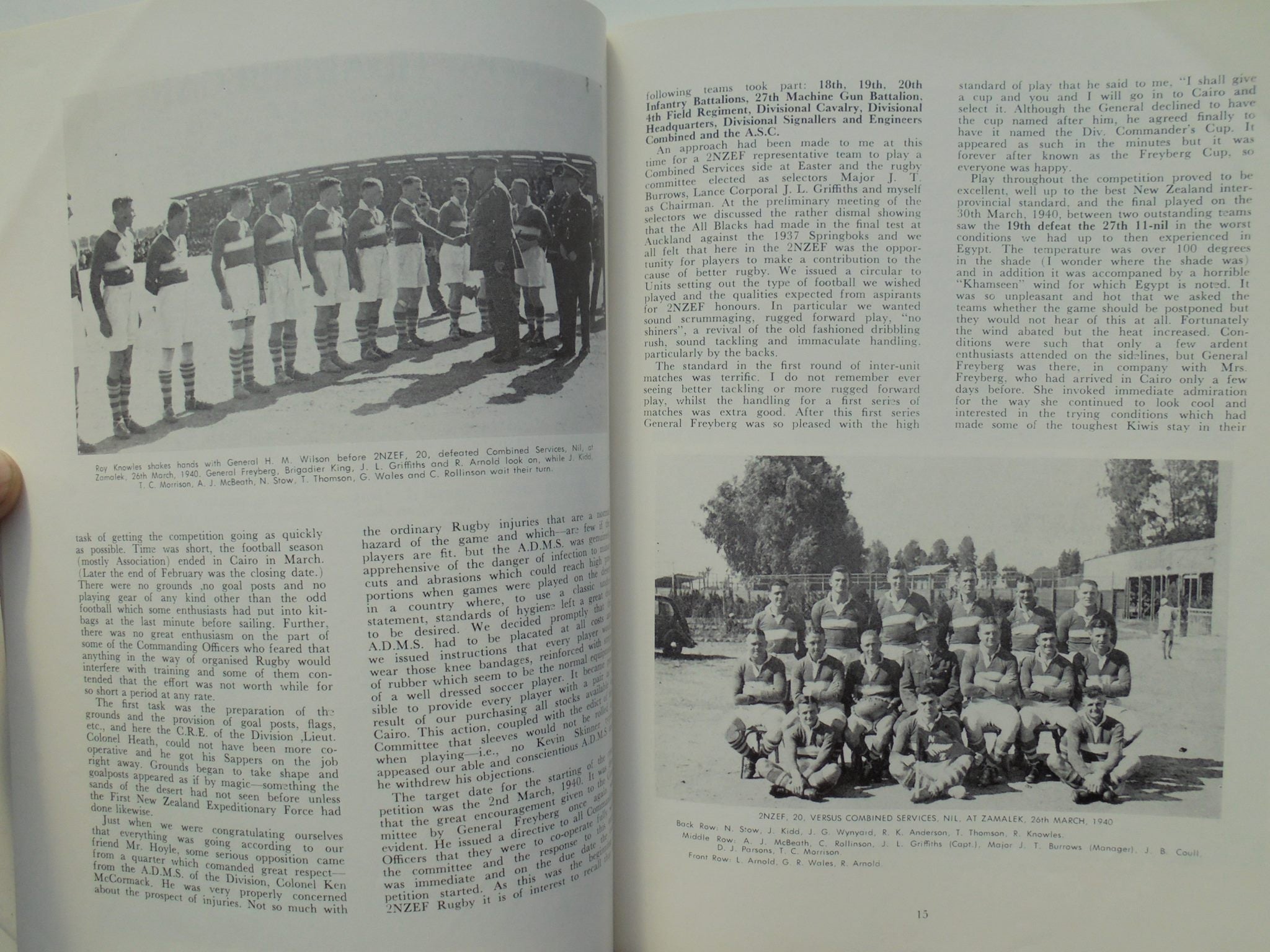 Rugby Versus Rommel - by Paul Donoghue. [First Edition]