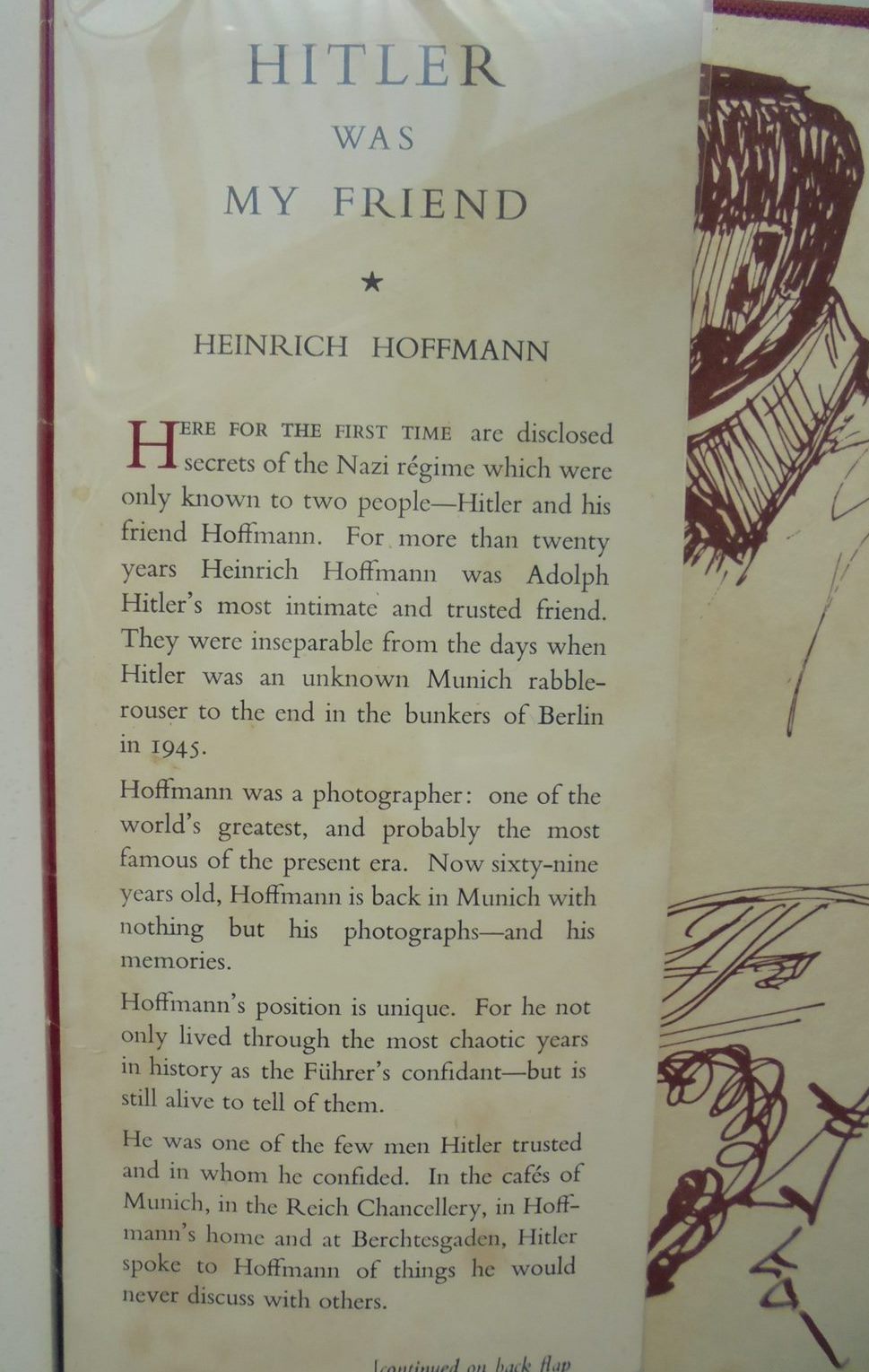 Hitler Was My Friend - by Heinrich Hoffmann. [First Edition]