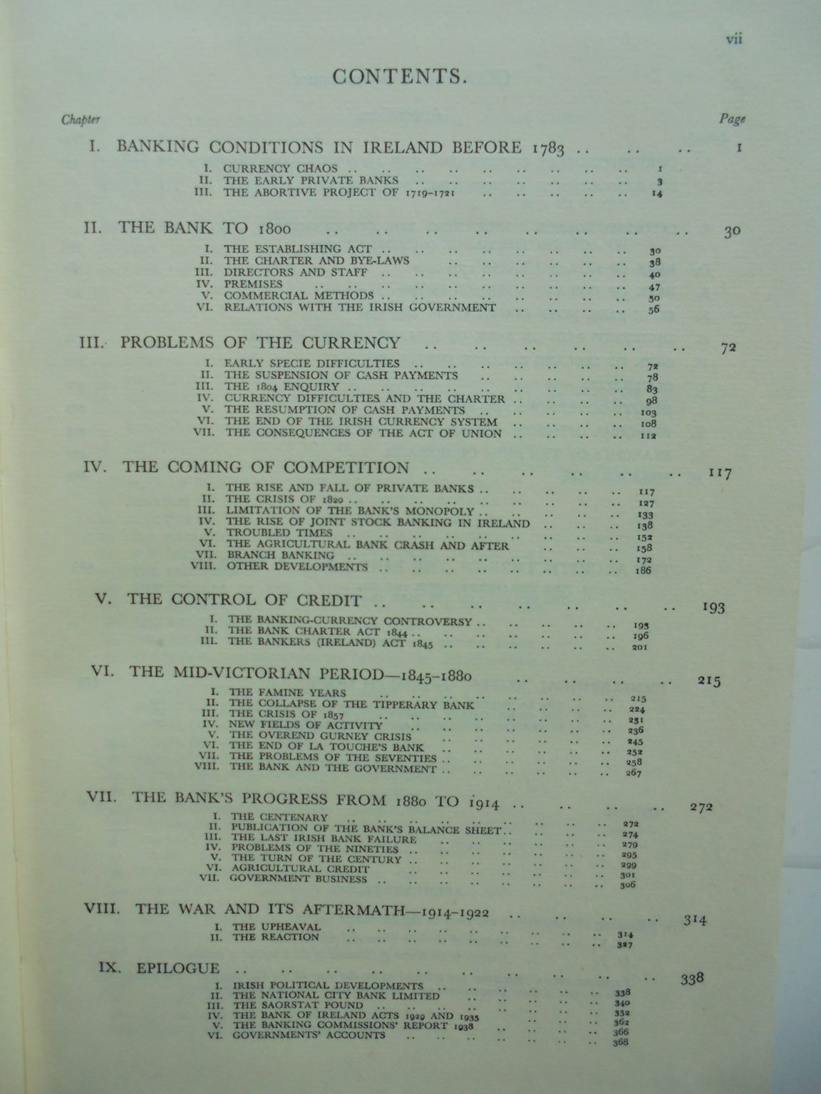 The Bank Of Ireland, 1783-1946. By F. G Hall