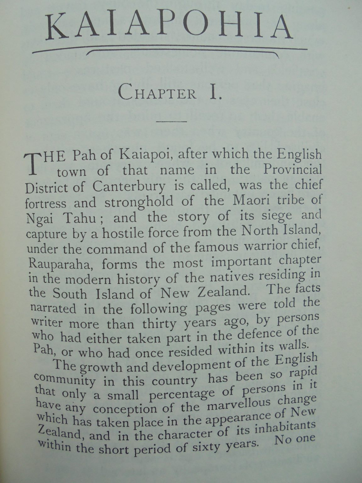 KAIAPOHIA THE STORY OF A SIEGE. By THE REV. JAS. WEST STACK.