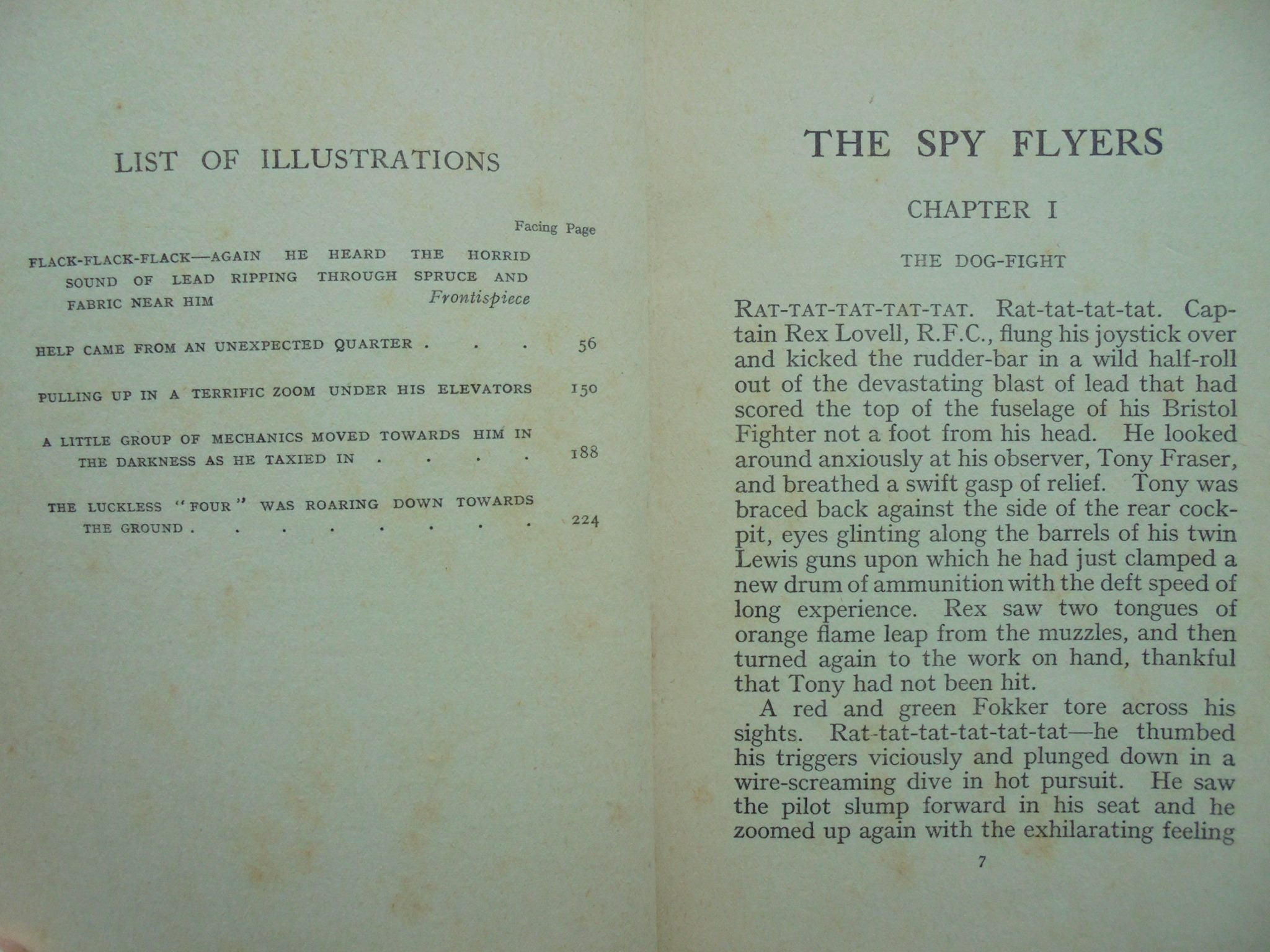 The Spyflyers.  1933 FIRST EDITION. By Captain W.E. JOHNS, illustrated Howard Leigh.