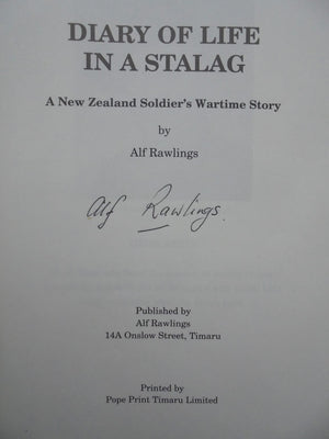 SIGNED. Diary of Life in a Stalag - A New Zealand Soldier's Wartime Story