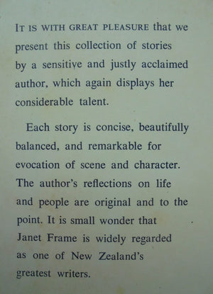 The Reservoir and Other Stories. First Edition. By Janet Frame