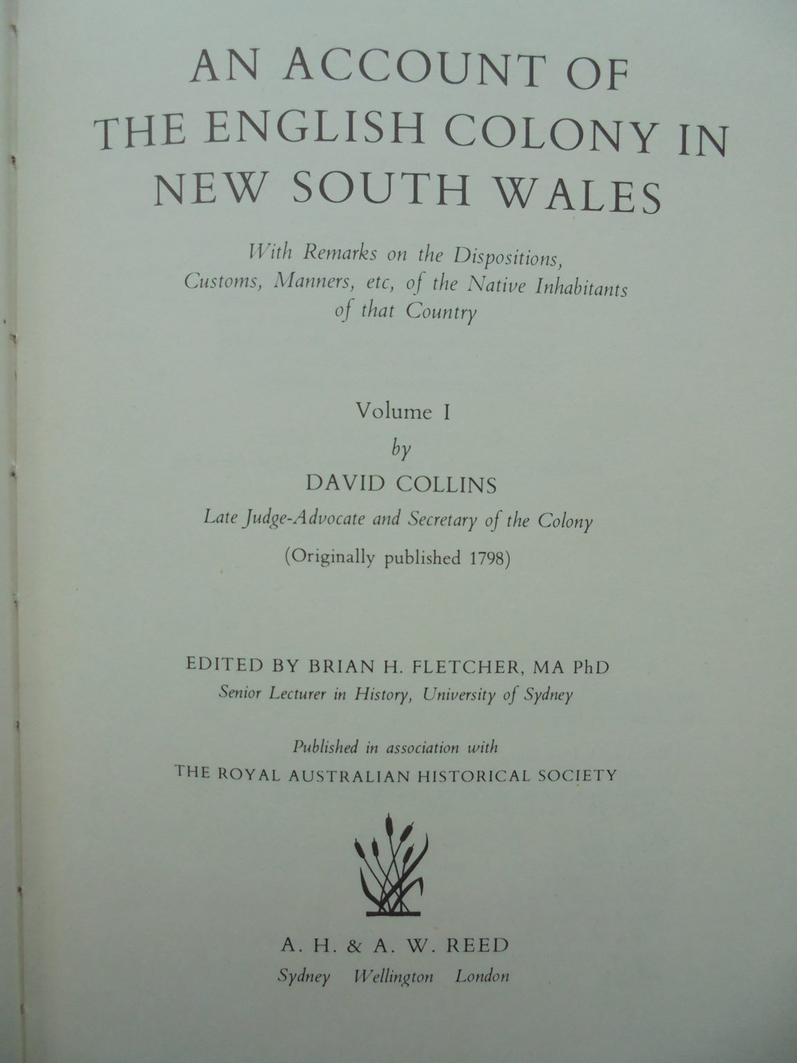 An account of the English Colony in New South Wales. 2 Vol Set