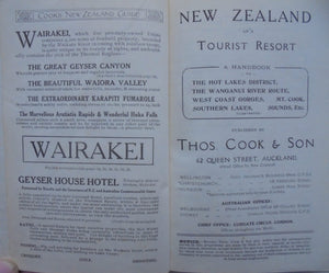 New Zealand as a Tourist Resort. A Handbook to The Hot Lakes District. (1914)