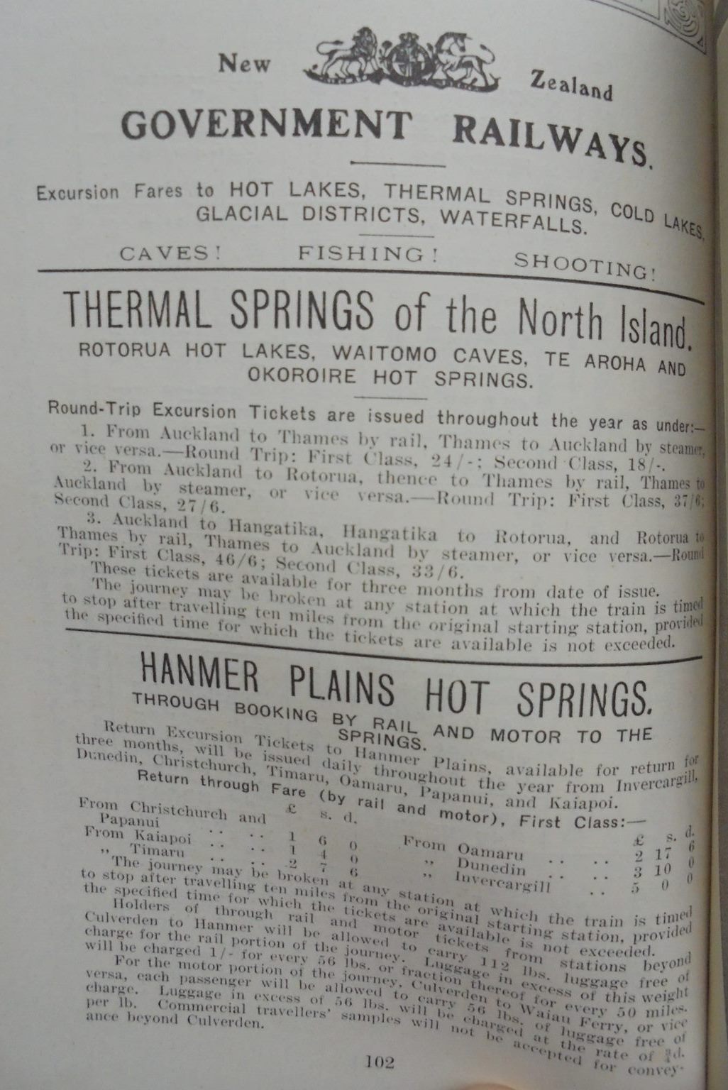 New Zealand as a Tourist Resort. A Handbook to The Hot Lakes District. (1914)