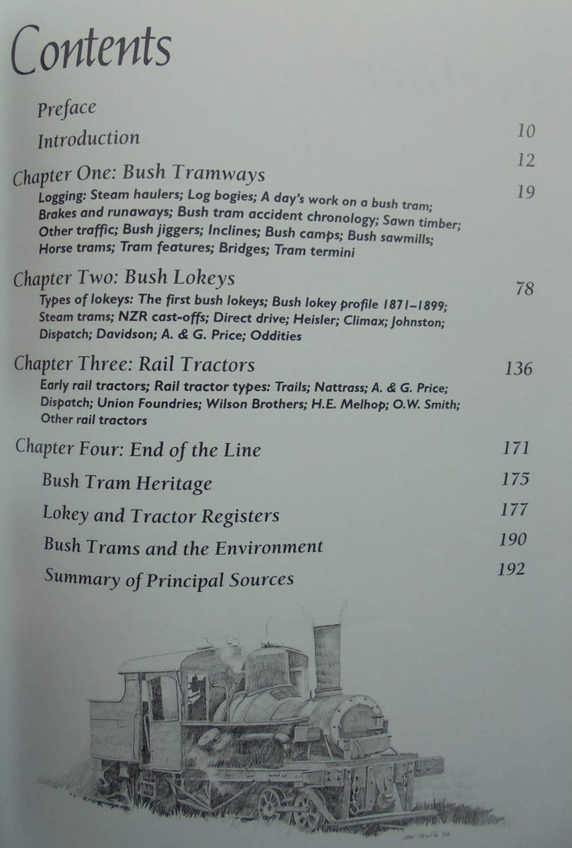 The Era of the Bush Tram in New Zealand. By Paul Mahoney. First Editio ...