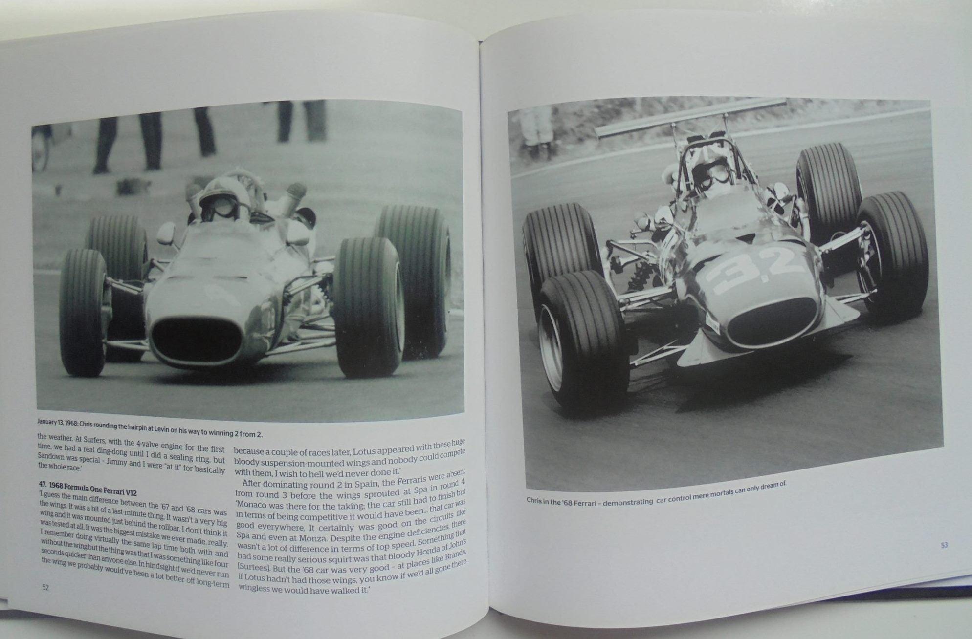 Chris Amon - A Celebration of a Kiwi Icon. Has 9 signatures on the front end paper: SIGNED BY Chris Amon