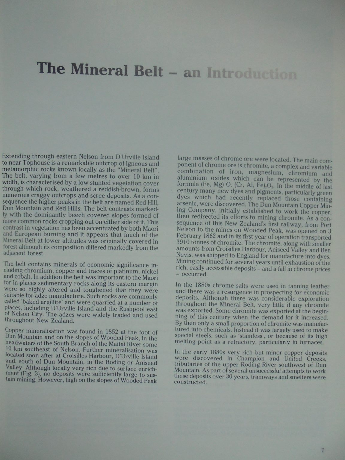 High Hopes: The History of the Nelson Mineral Belt and New Zealand's First Railway SIGNED by author By Mike Johnston.