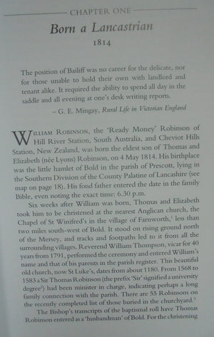 'Ready Money': The Life of William Robinson of Hill River, South Australia and Cheviot Hills, North Canterbury. SIGNED by Margaret Wigley